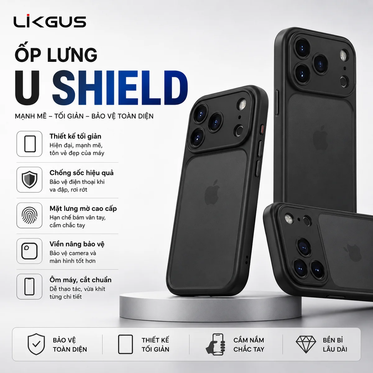 Ốp Lưng Chống Sốc Likgus U Shield